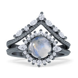 Two Piece Halo Bridal Ring