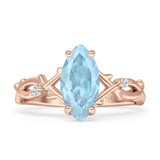 Marquise Split Shank Ring