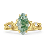 Marquise Split Shank Ring