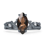 Marquise Split Shank Ring