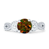 Vintage Style Sunflower Marquise Round Cubic Zirconia Ring 925 Sterling Silver