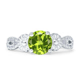 Vintage Style Sunflower Marquise Round Cubic Zirconia Ring 925 Sterling Silver