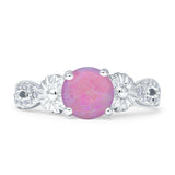 Vintage Style Sunflower Marquise Round Cubic Zirconia Ring 925 Sterling Silver