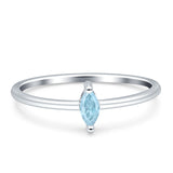 Solitaire Marquise Engagement Ring Cubic Zirconia 925 Sterling Silver