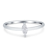 Solitaire Marquise Engagement Ring Cubic Zirconia 925 Sterling Silver