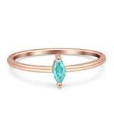 Solitaire Marquise Engagement Ring Cubic Zirconia 925 Sterling Silver