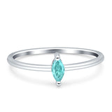 Solitaire Marquise Engagement Ring Cubic Zirconia 925 Sterling Silver