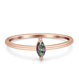 Solitaire Marquise Engagement Ring Cubic Zirconia 925 Sterling Silver