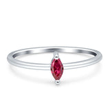 Solitaire Marquise Engagement Ring Cubic Zirconia 925 Sterling Silver