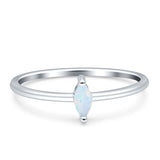 Solitaire Marquise Engagement Ring Cubic Zirconia 925 Sterling Silver