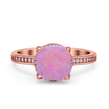 Elegant Hidden Halo Cushion Engagement Ring Cubic Zirconia 925 Sterling Silver