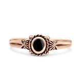 Vintage Style Oval Thumb Ring Statement Fashion Oxidized Lab Created Opal Solid 925 Sterling Silver