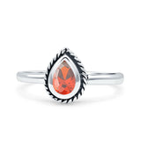 Rope Pear Design Thumb Ring Statement Fashion Oxidized Solid 925 Sterling Silver