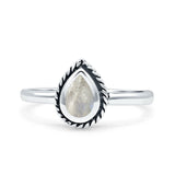 Rope Pear Design Thumb Ring Statement Fashion Oxidized Solid 925 Sterling Silver
