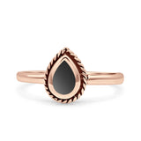 Rope Pear Design Thumb Ring Statement Fashion Oxidized Solid 925 Sterling Silver