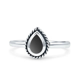 Rope Pear Design Thumb Ring Statement Fashion Oxidized Solid 925 Sterling Silver