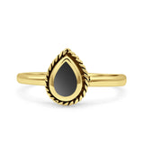 Rope Pear Design Thumb Ring Statement Fashion Oxidized Solid 925 Sterling Silver