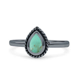 Rope Pear Design Thumb Ring Statement Fashion Oxidized Solid 925 Sterling Silver