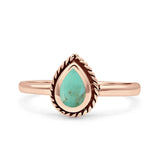 Rope Pear Design Thumb Ring Statement Fashion Oxidized Solid 925 Sterling Silver