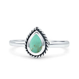 Rope Pear Design Thumb Ring Statement Fashion Oxidized Solid 925 Sterling Silver