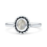 Petite Dainty New Style Oval Thumb Ring Statement Fashion Oxidized Solid 925 Sterling Silver