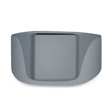Signet Plain Band High Polished Solid 925 Sterling Silver Thumb Ring (15mm)