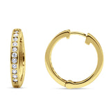Minimalist Huggie Hoop Earrings CZ 925 Sterling Silver