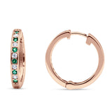 Minimalist Huggie Hoop Earrings CZ 925 Sterling Silver