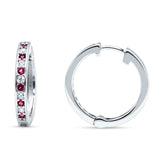 Minimalist Huggie Hoop Earrings CZ 925 Sterling Silver