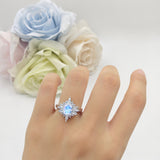Vintage Style Halo Oval Natural Moonstone Engagement Ring