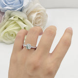 Vintage Dainty Round Natural Green Moss Agate Engagement Ring