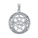Devil Star Pendant Charm Fashion Jewelry 925 Sterling Silver