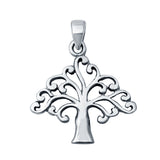 Natural Accent Tree of Life Pendant 925 Sterling Silver
