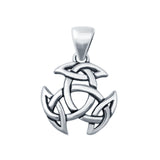 Celtic Symbol Pendant Charm Fashion Jewelry Round 925 Sterling Silver