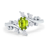 Oval Marquise Simulated Cubic Zirconia Ring 925 Sterling Silver