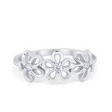Art Deco Design Fashion Ring Round Simulated Cubic Zirconia 925 Sterling Silver