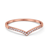 Eternity Wedding Band Ring Simulated Round CZ 925 Sterling Silver
