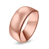 Sterling Silver Wedding Band Ring Round 925 Sterling Silver (10MM)