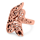 Snake Ring Oxidized Band Solid 925 Sterling Silver Thumb Ring (20mm)