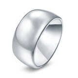 Sterling Silver Wedding Bands Ring Round 925 Sterling Silver (15MM)