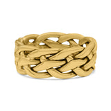 Infinity Braided Style Oxidized Band Solid 925 Sterling Silver 8mm(0.31)