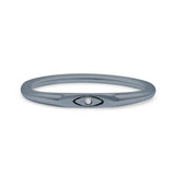 Classic Eye Dainty Stylish Band Thumb Ring (2mm)
