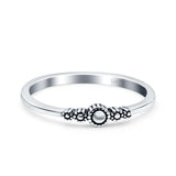 FBali Style Band Oxidized Solid 925 Sterling Silver Thumb Ring (3mm)