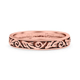 Braided Ring Oxidized Band Solid 925 Sterling Silver Thumb Ring (3mm)