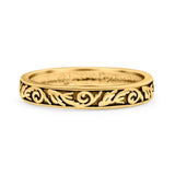 Braided Ring Oxidized Band Solid 925 Sterling Silver Thumb Ring (3mm)