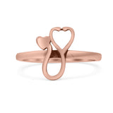 Custom Stethoscope ID Medical Design Jewelry Oxidized Statement Ring Band Solid 925 Sterling Silver Thumb Ring (12mm)