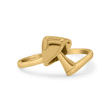 Unique Mushroom Style Artisan Stylish Oxidized Ring Band Thumb Ring (11.8mm)