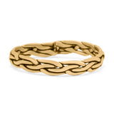 Infinity Princess Twisted Rope Braided New Stylish Oxidized Band Thumb Ring (3.2mm)