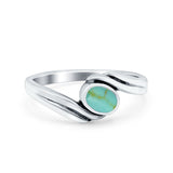 Accent Fashion Bali Design Oval Twisted Band Vintage Wedding Engagement Ring Solid 925 Sterling Silver