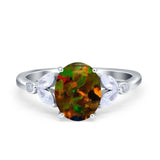 Vintage Style Wedding Ring Marquise Simulated Cubic Zirconia 925 Sterling Silver